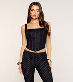 Top Bustier de Encaje Lace Attitude