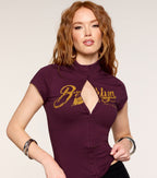 Top con Grafico Brooklyn City Script