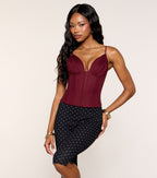 Top Corset Corto con Cordones Lace Up Look