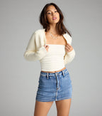 Bolero de punto con lazos Cute But Casual
