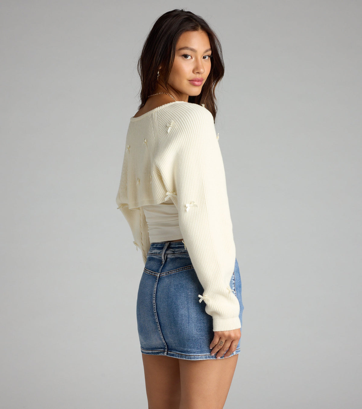 Bolero de punto con lazos Cute But Casual