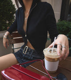 Jersey de cuello chimenea con cremallera Layer Check