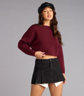 Jersey corto elegante con escote barco Everyday Chic
