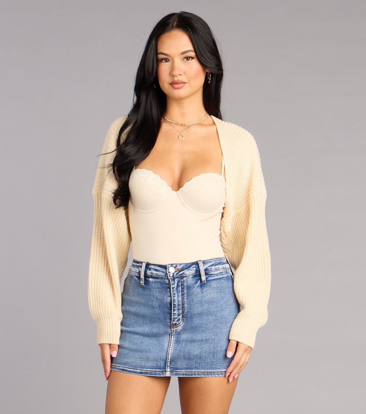 Bolero de punto oversize Sweet And Cozy