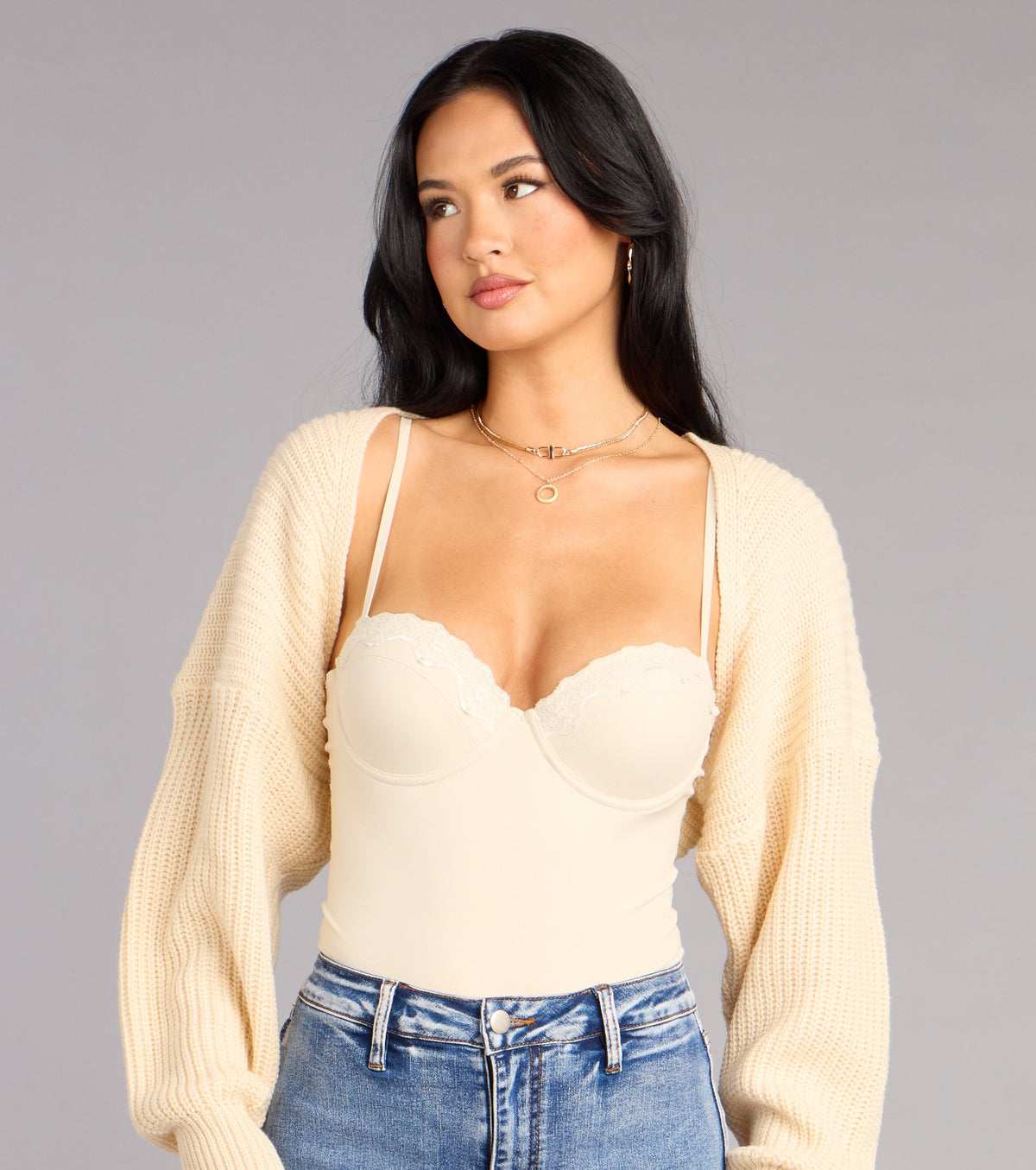 Bolero de punto oversize Sweet And Cozy