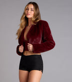 Chaqueta Corta de Pelo Sintético Drama