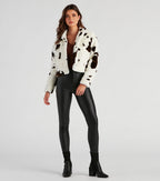 Chaqueta con Estampado de Vaca