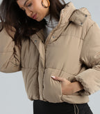 Chaqueta Acolchada con Capucha
