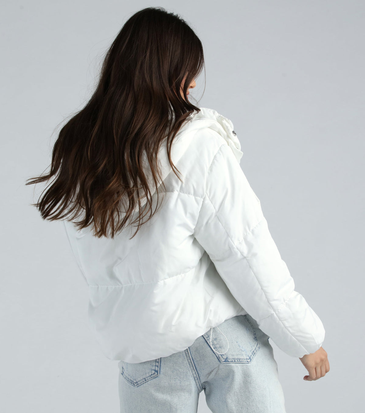 Chaqueta Acolchada con Capucha