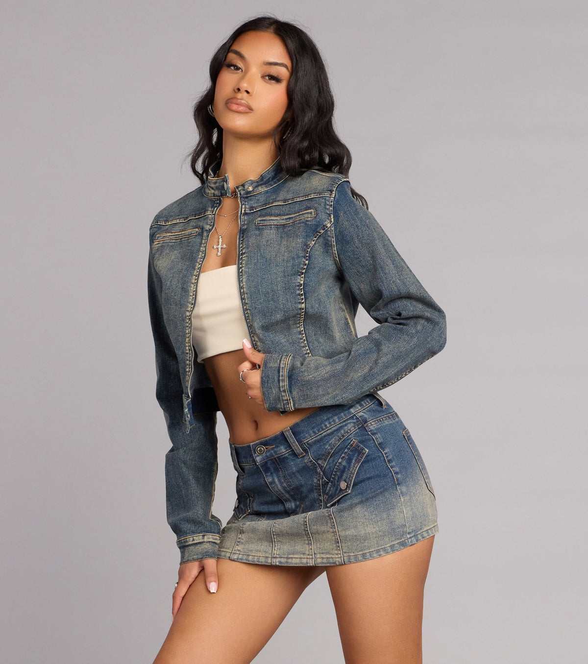 Chaqueta Moto Vaquera Corta Cool