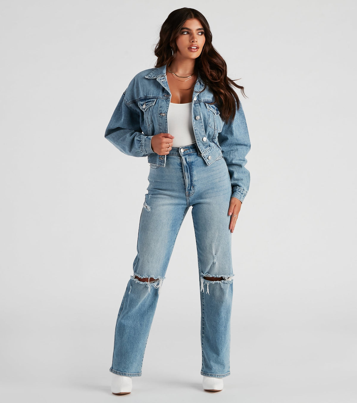 Chaqueta Vaquera Boyfriend Estilo Chica de los 90