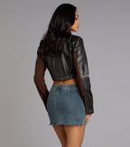 Chaqueta Moto de Cuero Sintético Dial