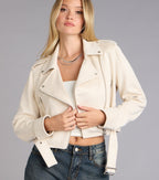 Chaqueta Moto de Ante Sintético Cool