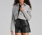 Chaqueta Corta de Estilo Preppy
