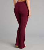 Pantalones Acampanados de Punto Acanalado Chill Time