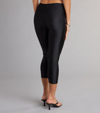 Sofi pantalones capri de nailon de talle alto