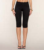 Pantalones capri de encaje elegantes para el día a día