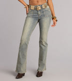 Pantalones Vaqueros Acampanados de Tiro Medio Off Duty