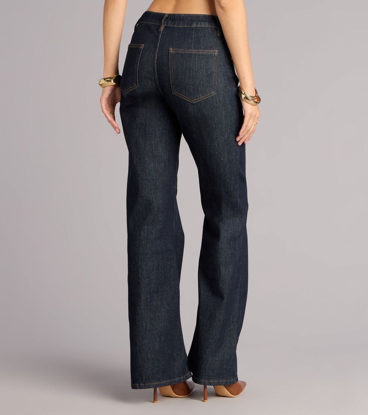 Pantalones Vaqueros Acampanados de Denim Maggy
