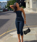 Booked And Busy Denim Capri Pants