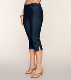 Booked And Busy Denim Capri Pants