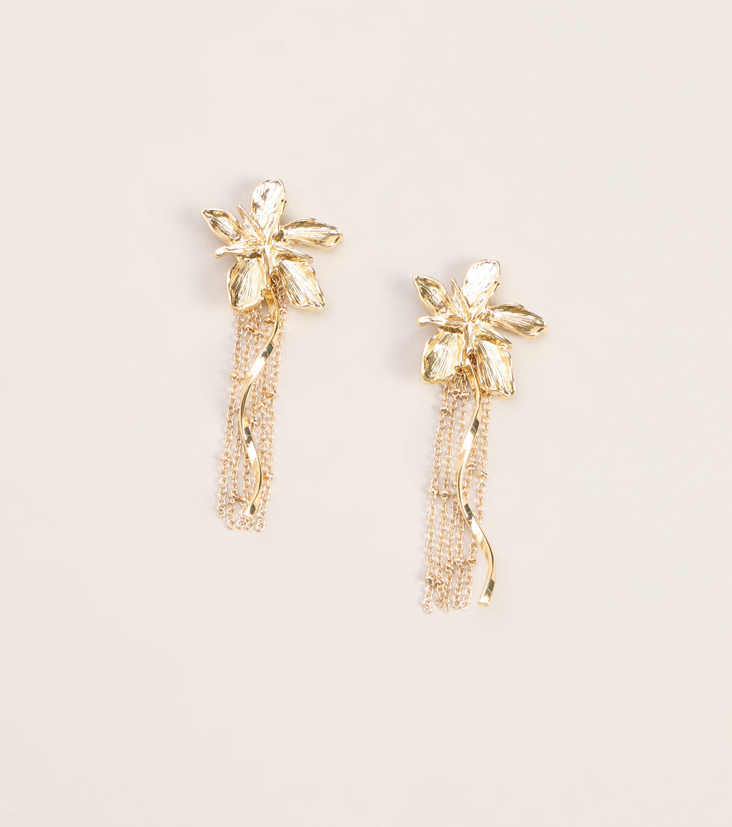 Pendientes Fleco Floral Bloom Theory