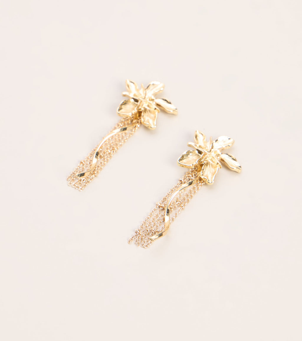Pendientes Fleco Floral Bloom Theory