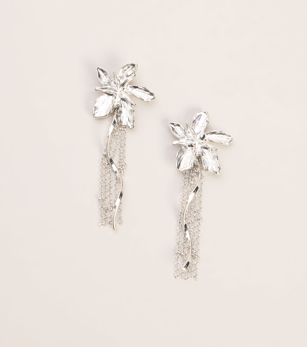 Pendientes Fleco Floral Bloom Theory