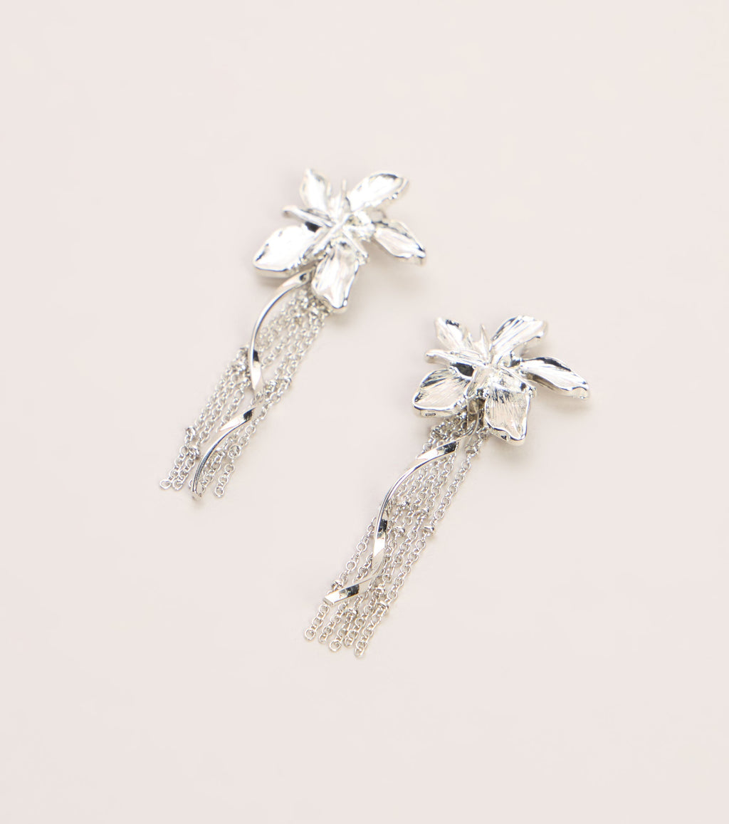 Pendientes Fleco Floral Bloom Theory