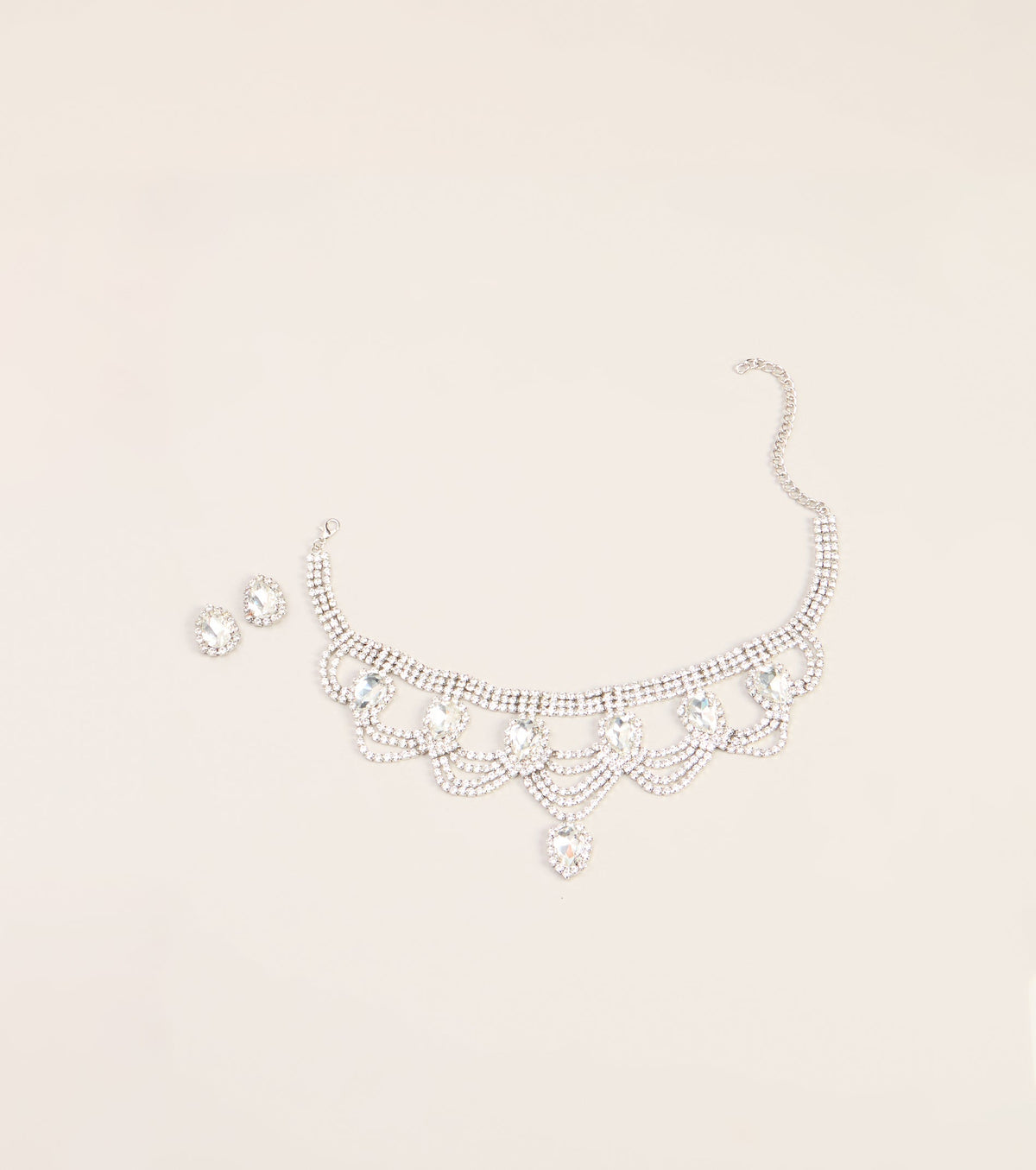 Conjunto Gargantilla y Pendientes Booked to Dazzle con Strass