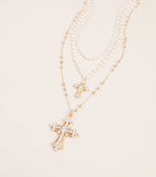 Collar de Perlas en Capas Crossed Paths