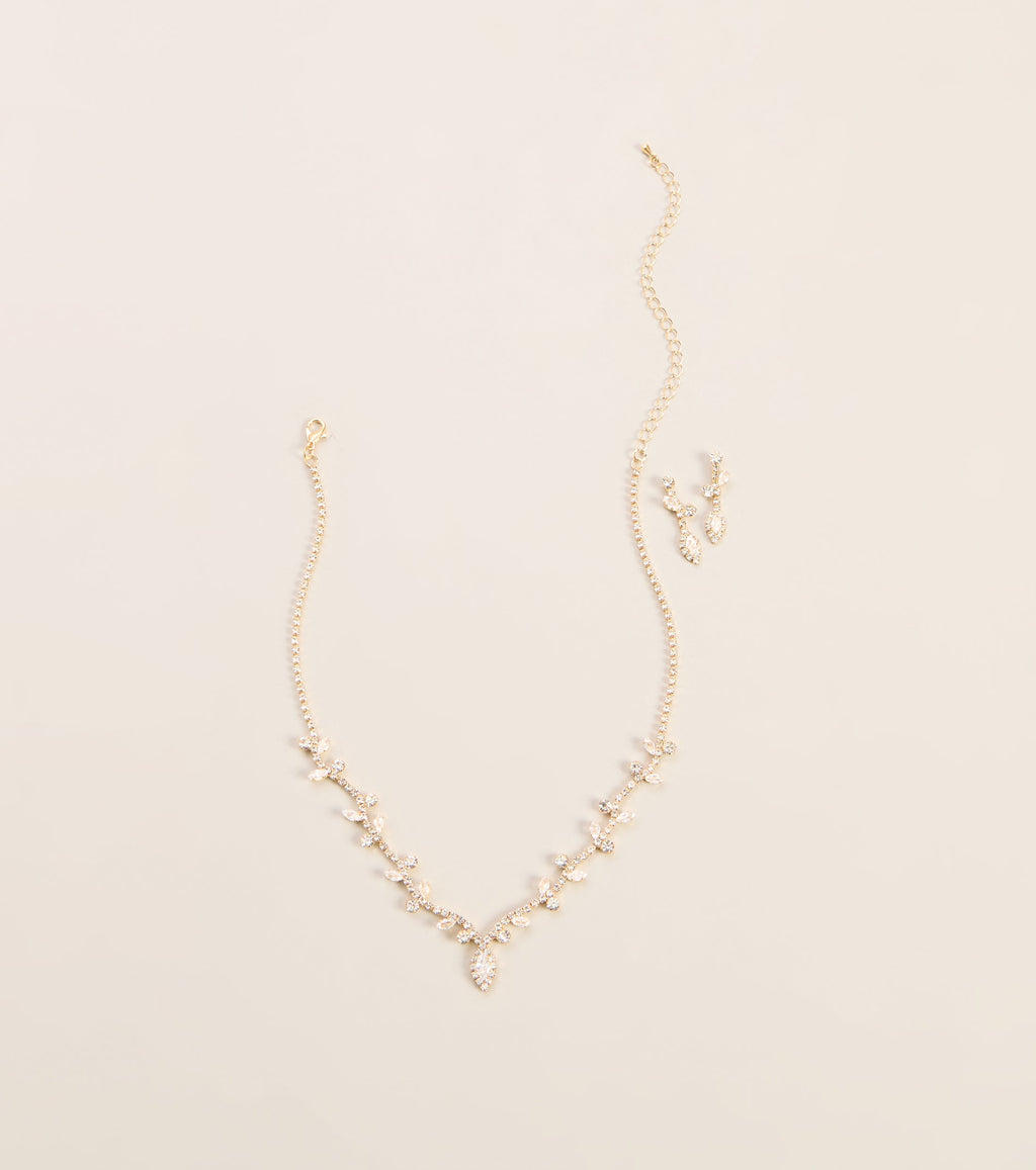 Conjunto Collar y Pendientes Plus One de Circonitas