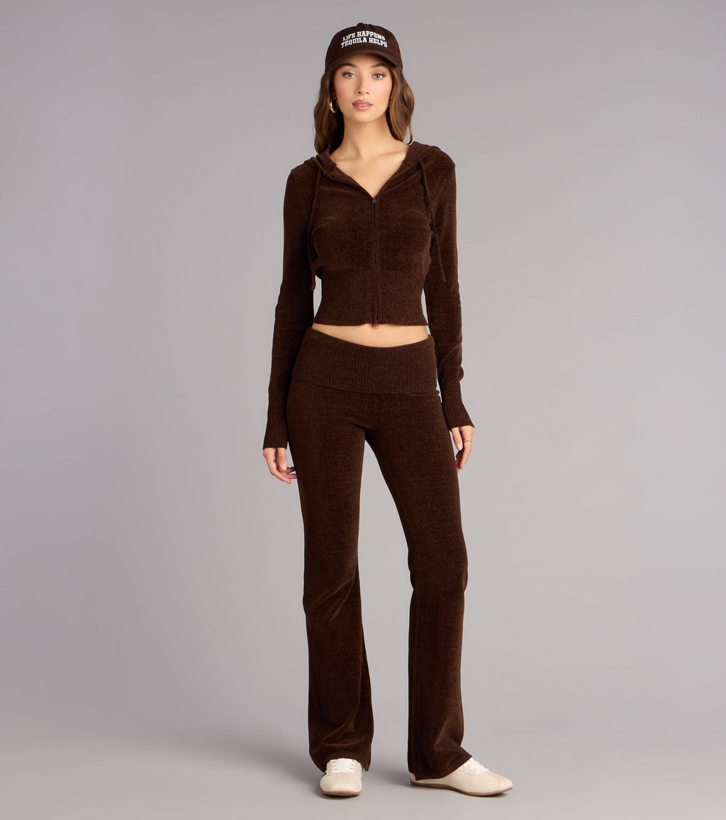 Pantalones Acampanados de Punto Cozy Girl