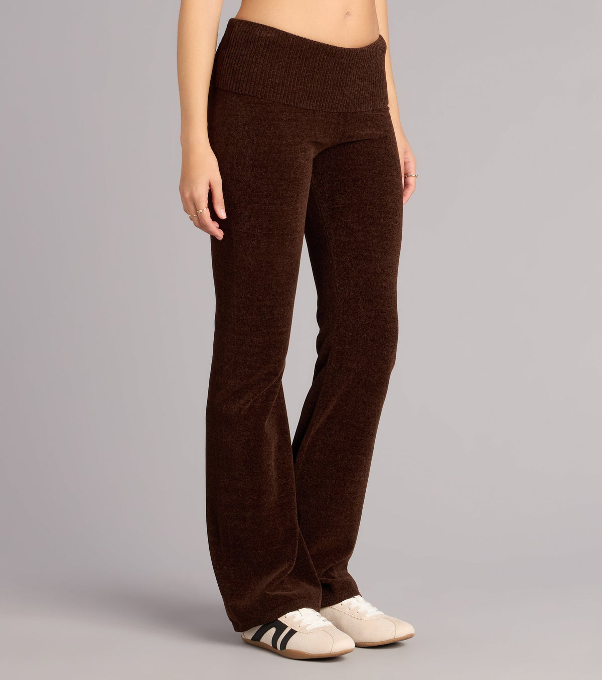Pantalones Acampanados de Punto Cozy Girl