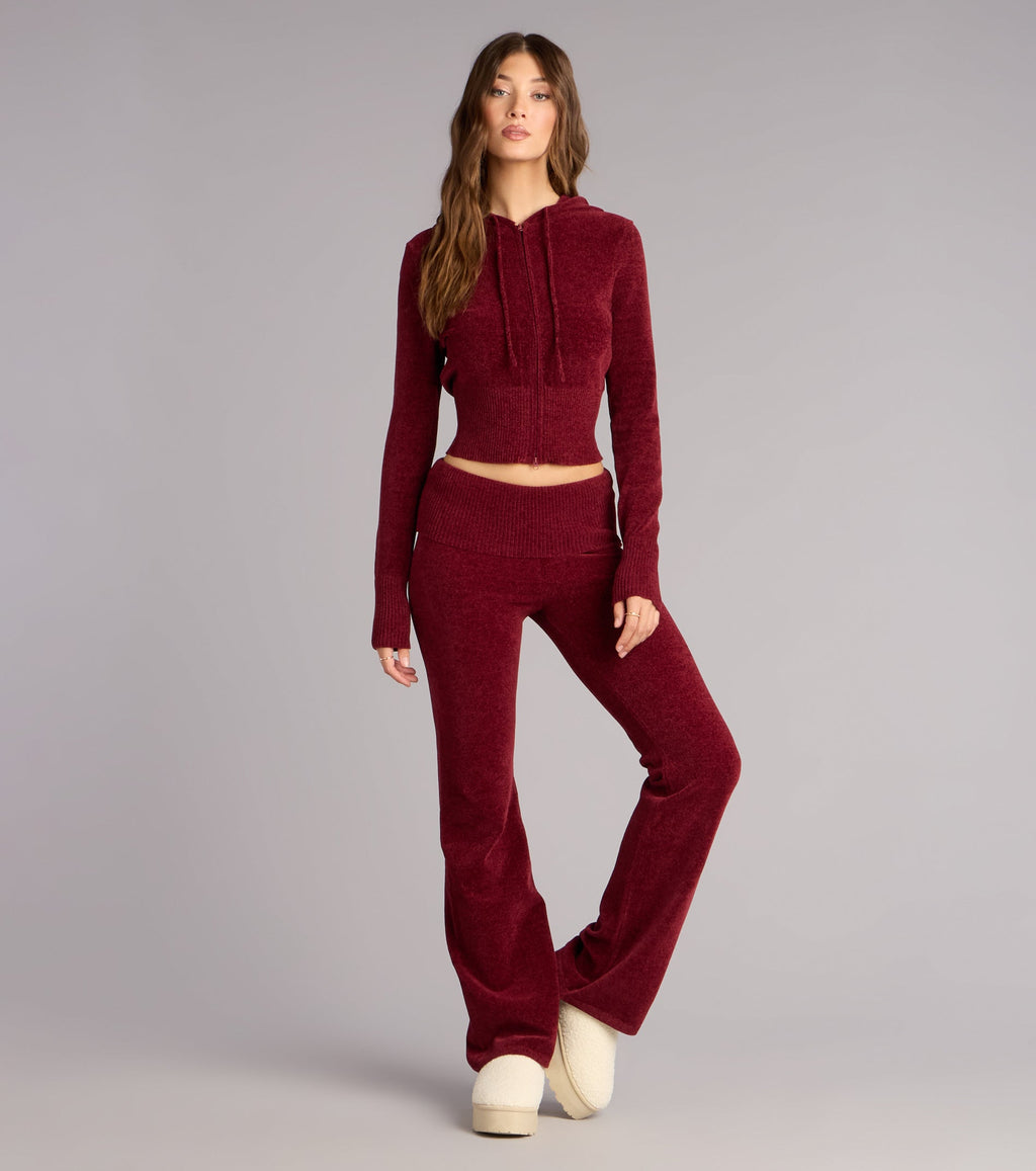 Pantalones Acampanados de Punto Cozy Girl