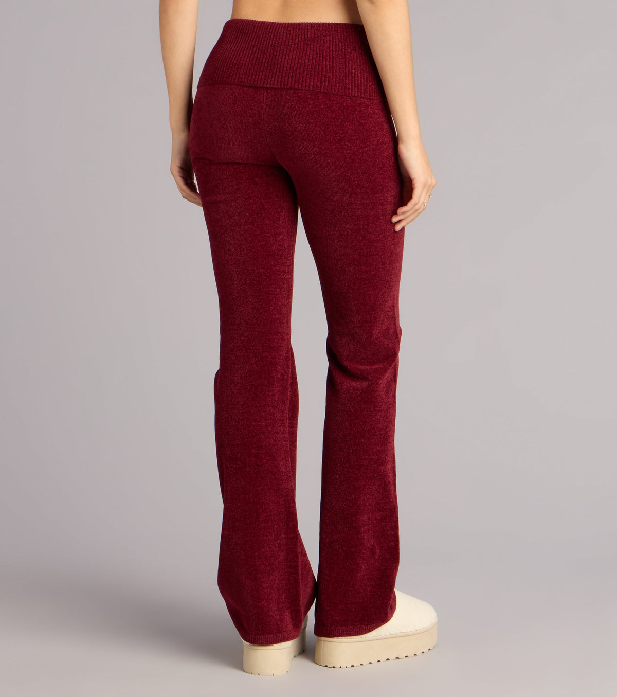 Pantalones Acampanados de Punto Cozy Girl