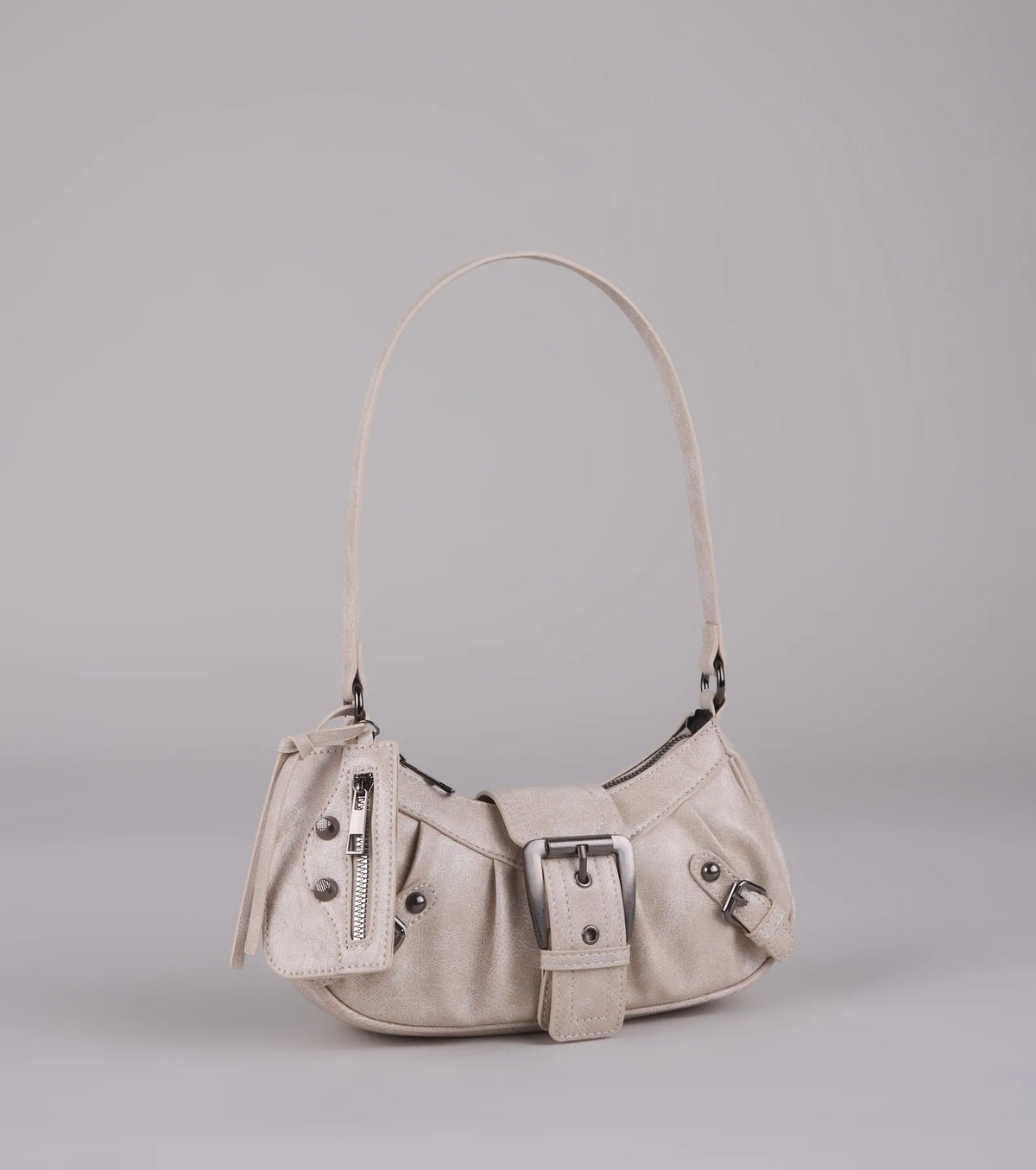 Bolso de Hombro High Rating con Correas y Hebillas