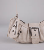 Bolso de Hombro High Rating con Correas y Hebillas