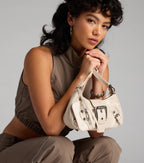 Bolso de Hombro High Rating con Correas y Hebillas