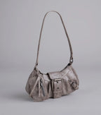 Bolso de Hombro High Rating con Correas y Hebillas