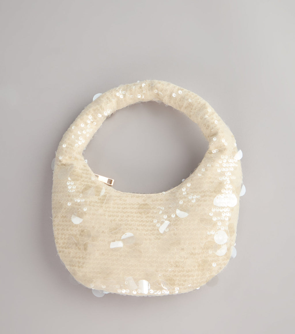 Bolso de Hombro Extra Shine con Lentejuelas