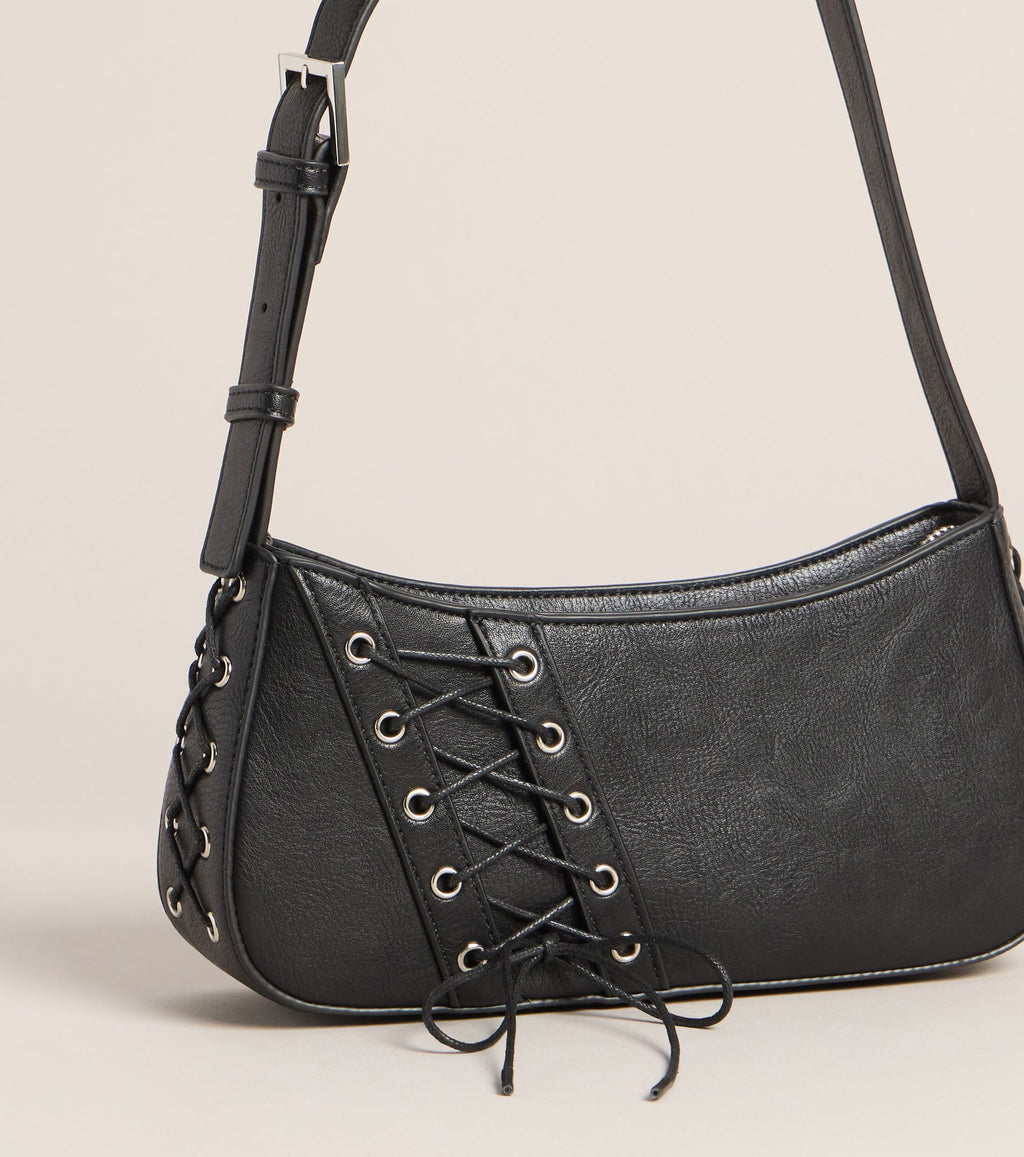 Bolso de Hombro On Rotation con Cordones