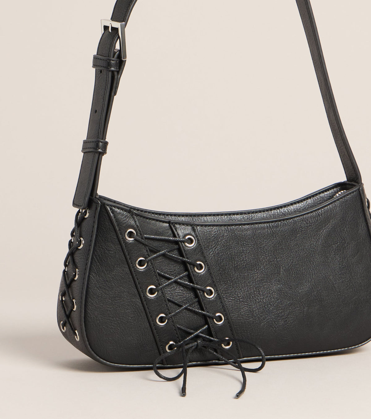 Bolso de Hombro On Rotation con Cordones