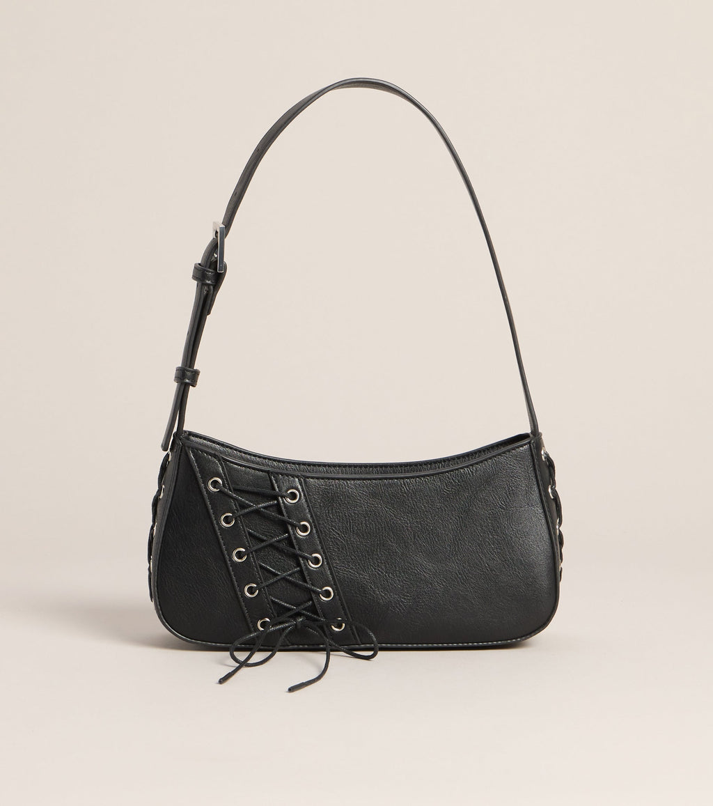 Bolso de Hombro On Rotation con Cordones