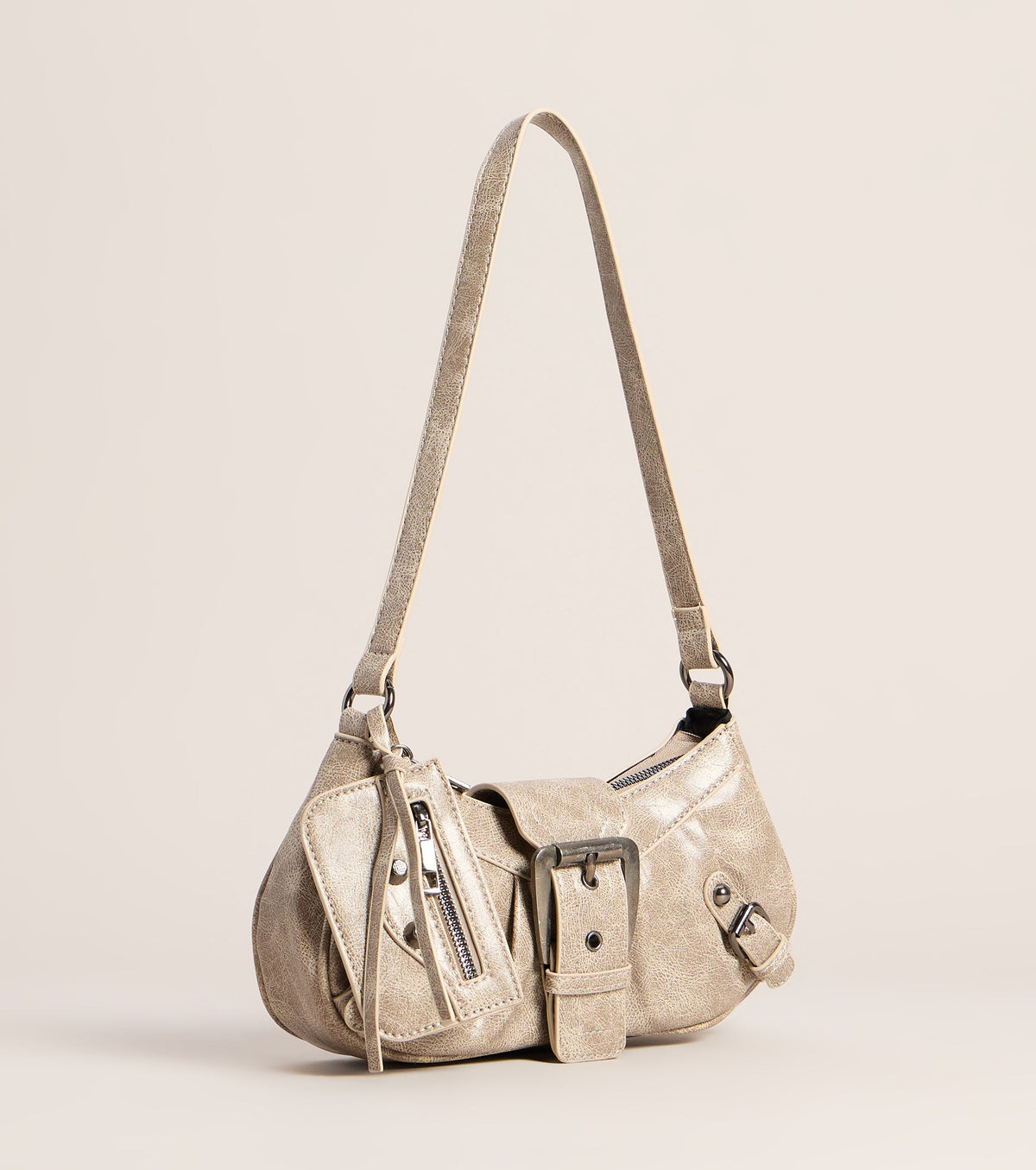 Bolso de Hombro High Rating con Correas y Hebillas