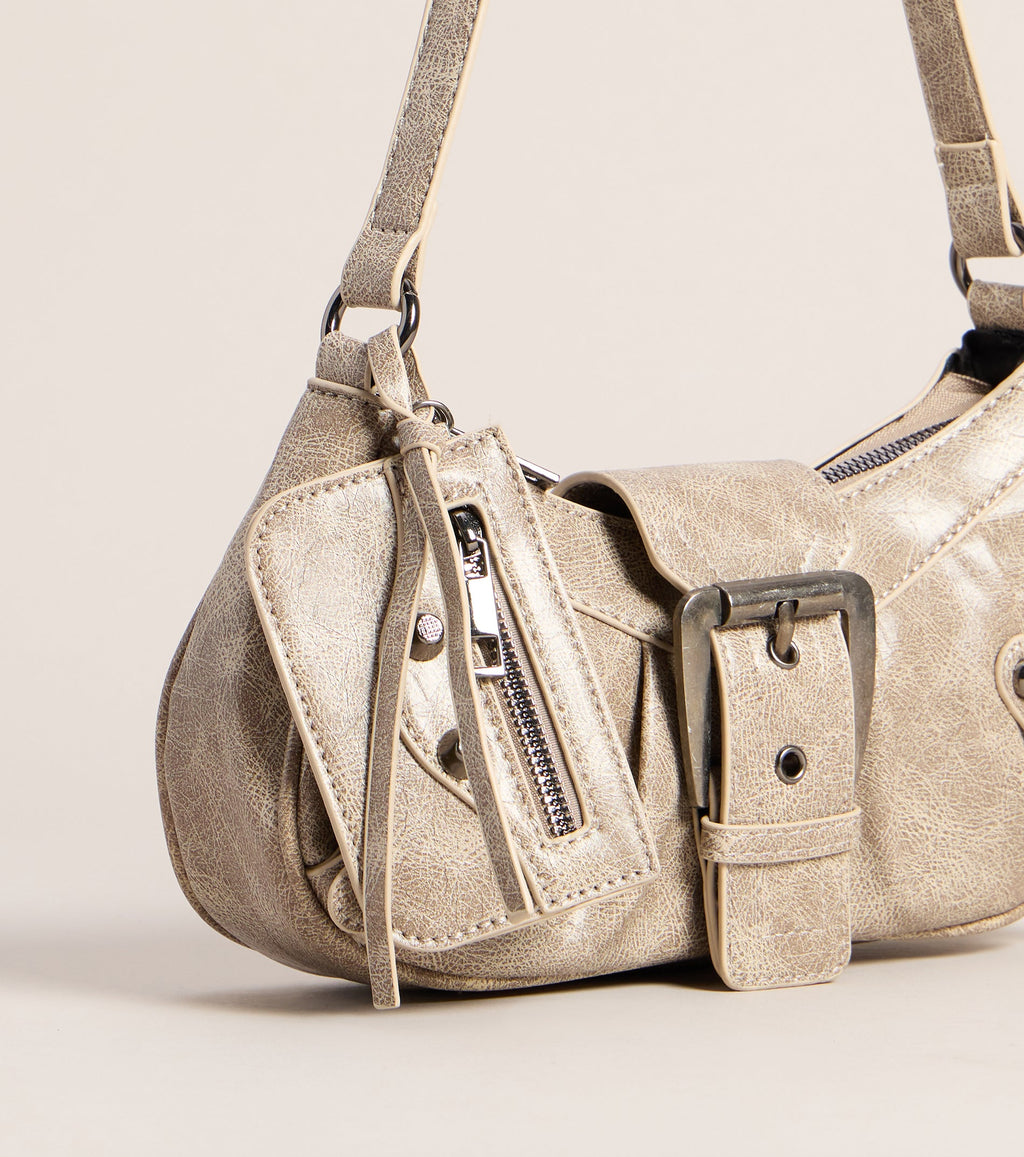 Bolso de Hombro High Rating con Correas y Hebillas