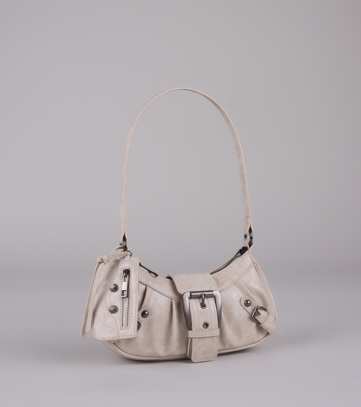 Bolso de Hombro High Rating con Correas y Hebillas