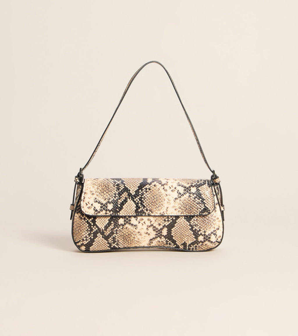 Bolso de Hombro Outfit Maker con Estampado de Serpiente