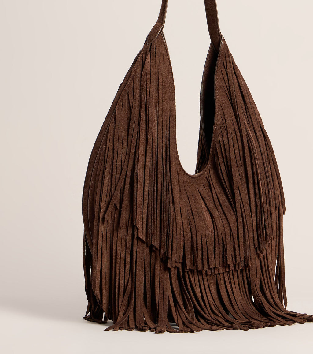 Bolso Tote Hobo Fringe Agenda con Flecos