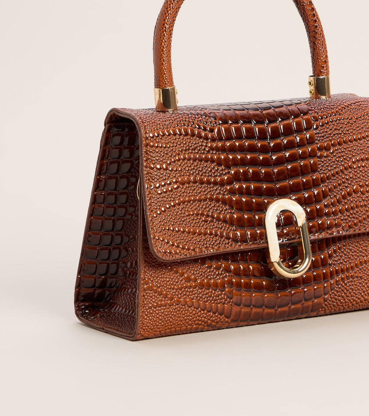 Bolso Handle The Day con Relieve Cocodrilo